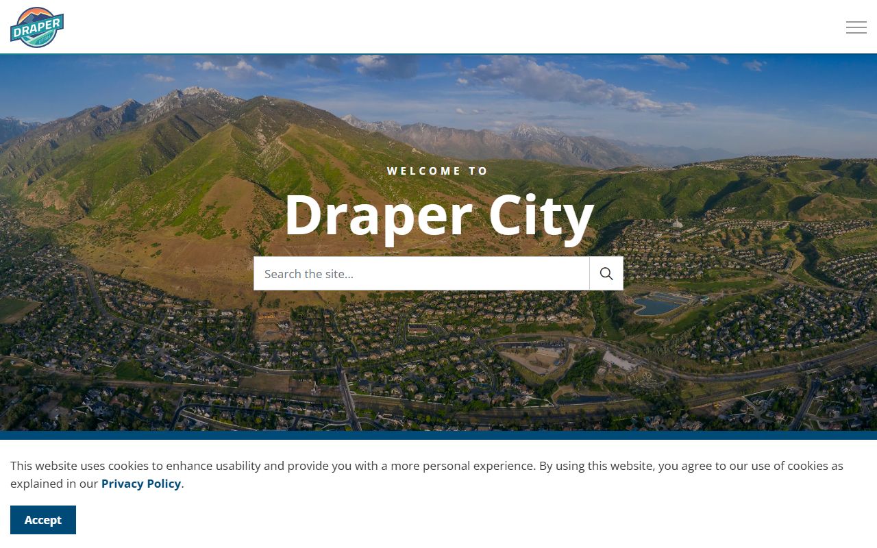 Draper city government website for marriage license records