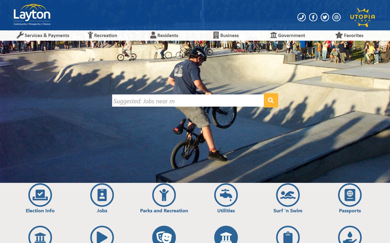 Layton city government website for marriage license research