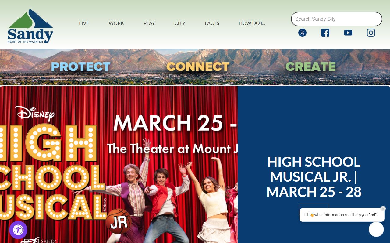 Sandy city government website for Marriage License records