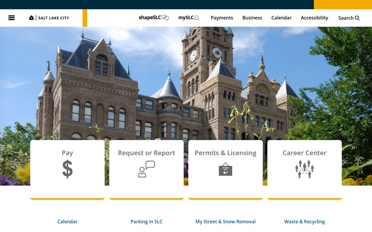 Salt Lake County Marriage License records on the Salt Lake City website