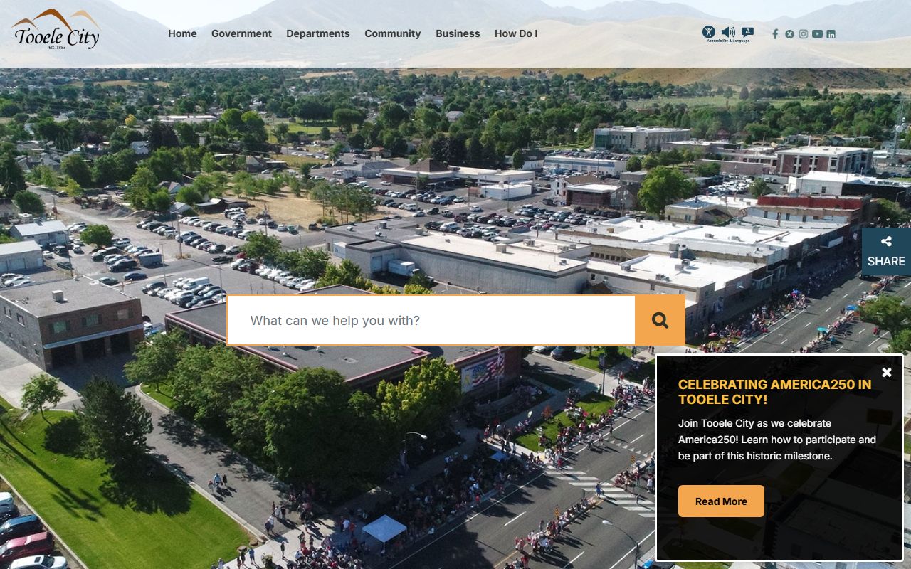 Tooele City website for Marriage License research