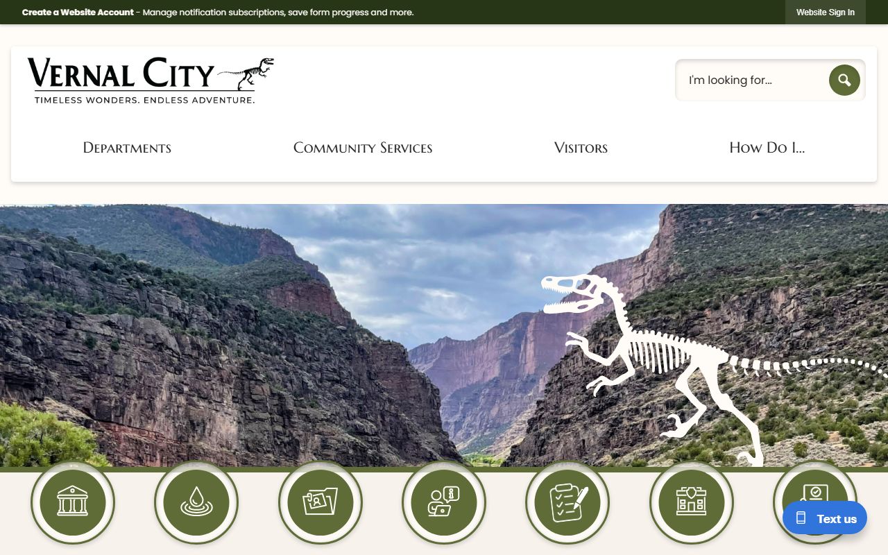 Vernal City website for Uintah County marriage license records