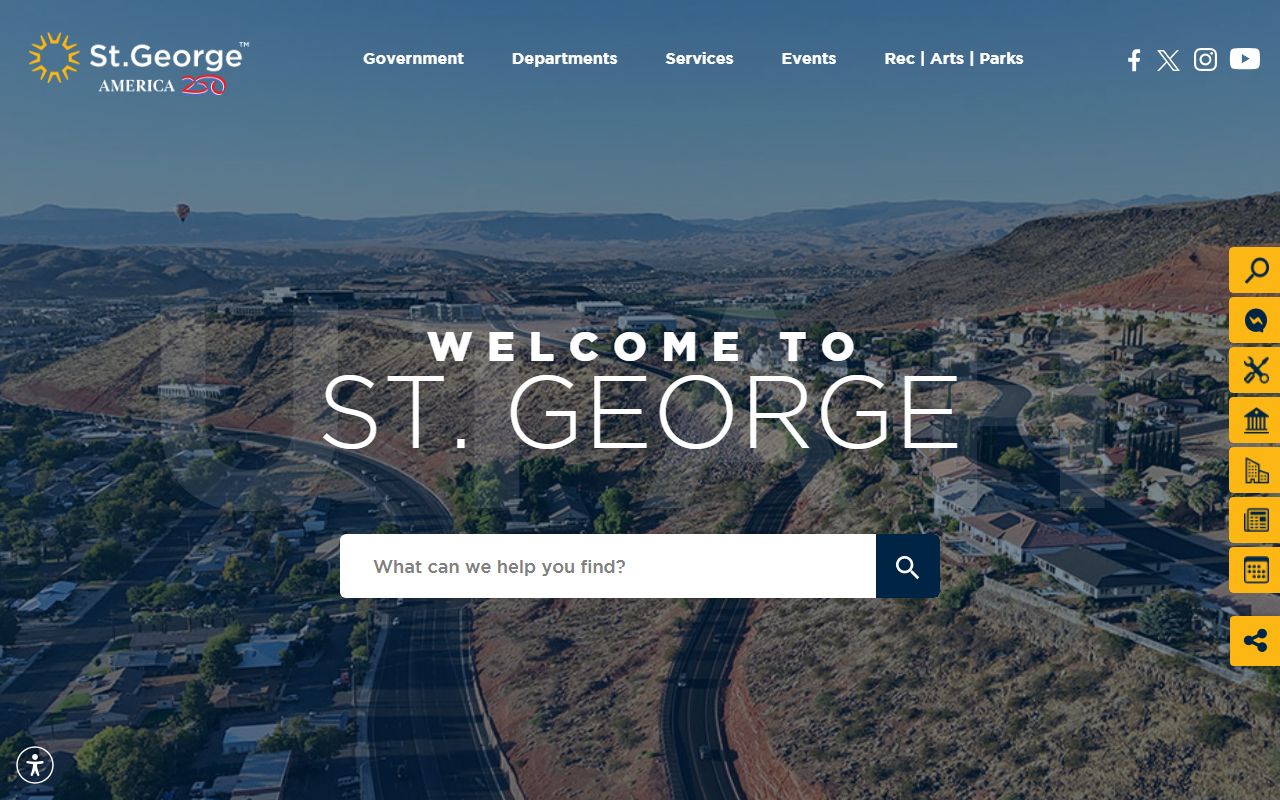Washington County Marriage License context on the St. George city website