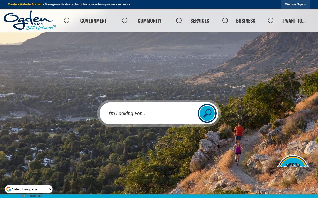 Ogden city website used for Weber County Marriage License context